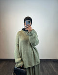 Pull oversize, couleur olive