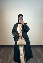Manteau trench, couleur noir