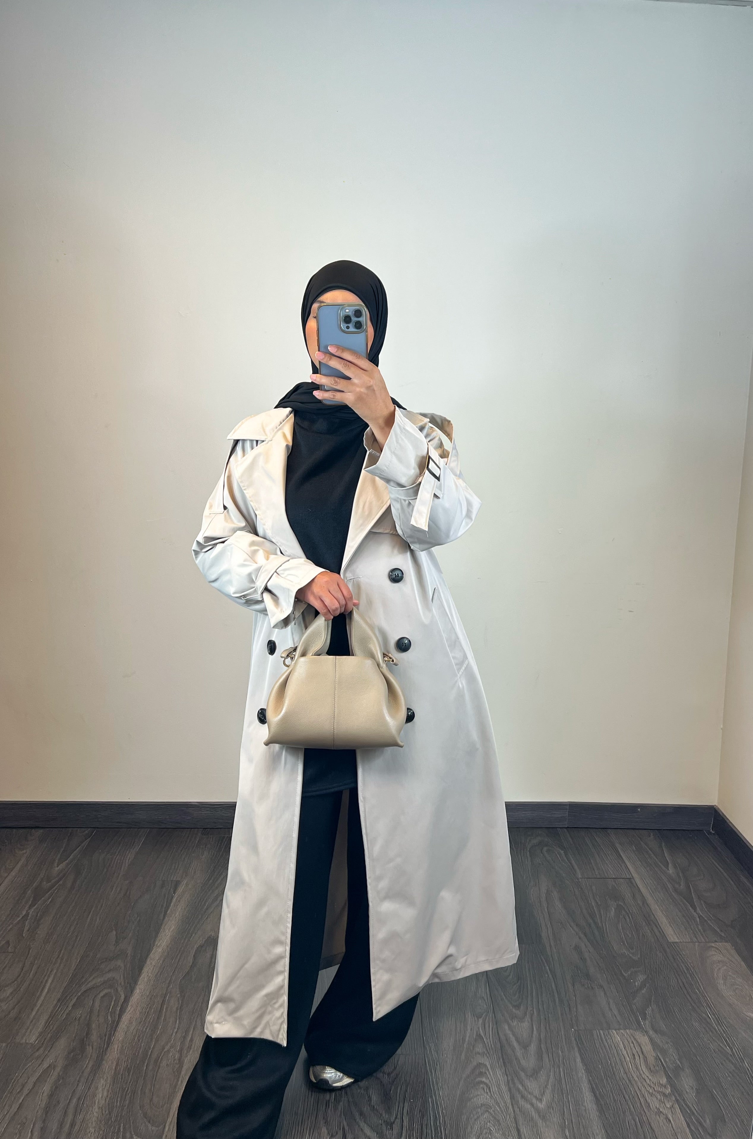 Manteau trench, couleur beige