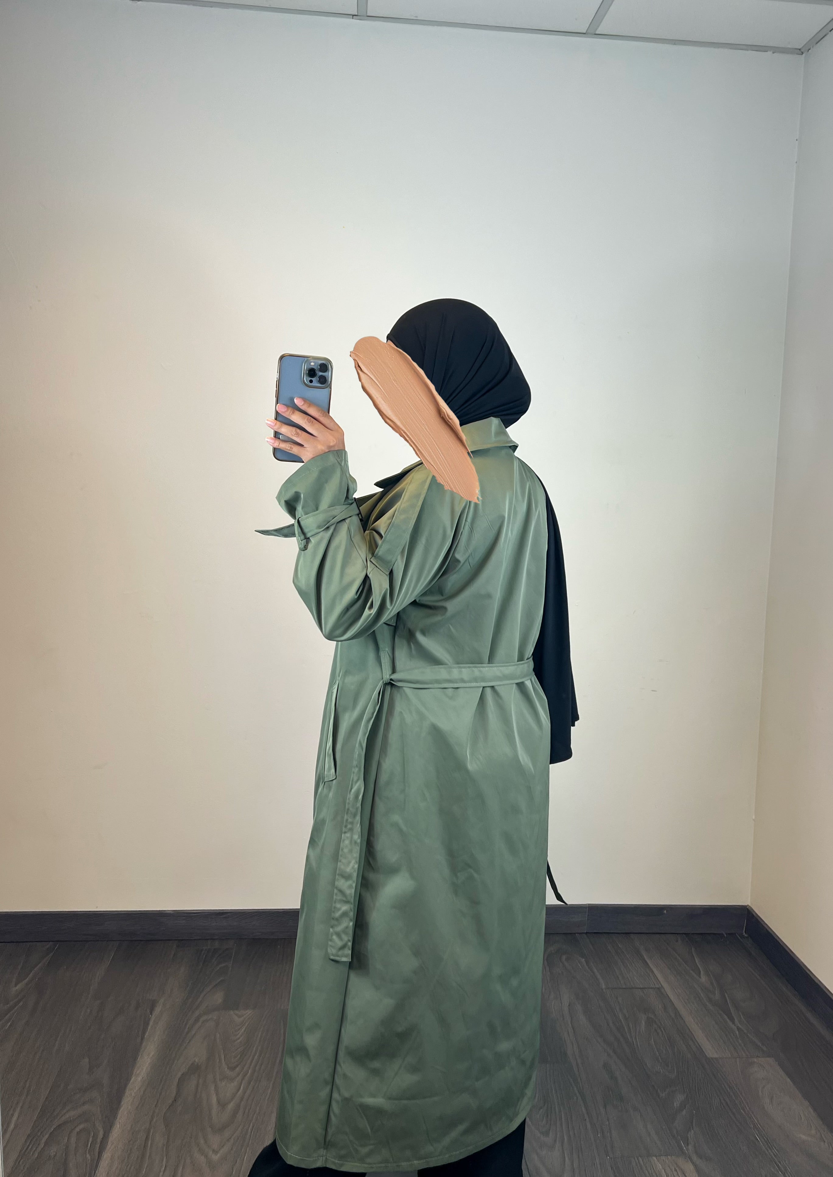 Manteau trench, couleur kaki