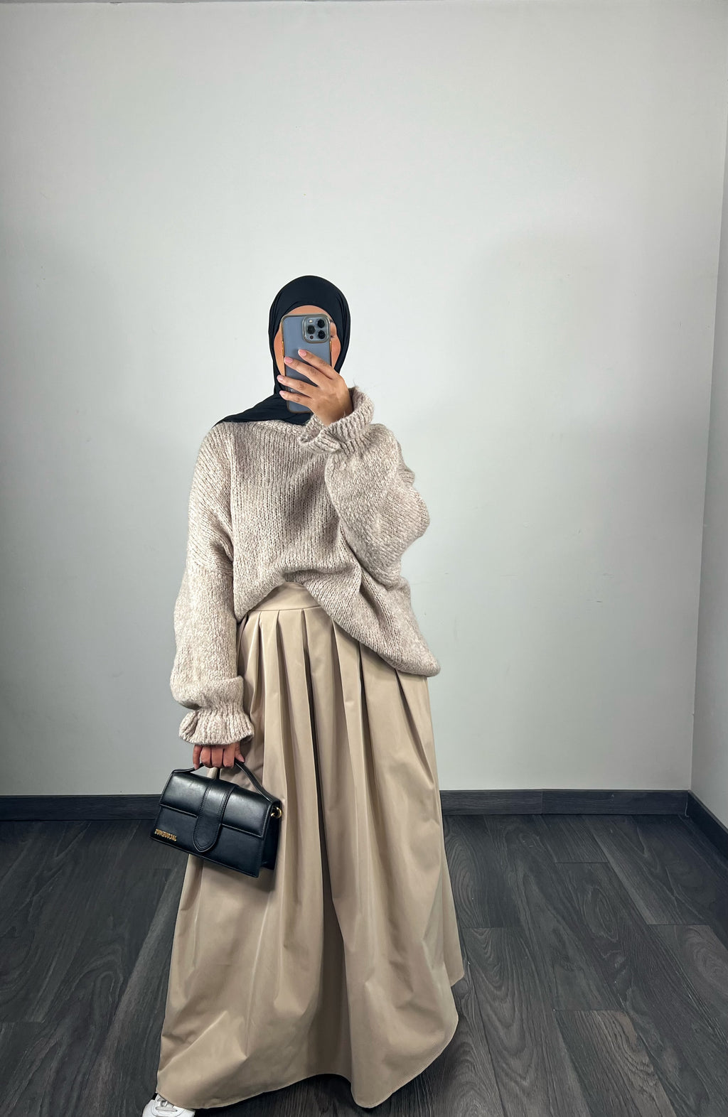 Pull oversize, couleur taupe