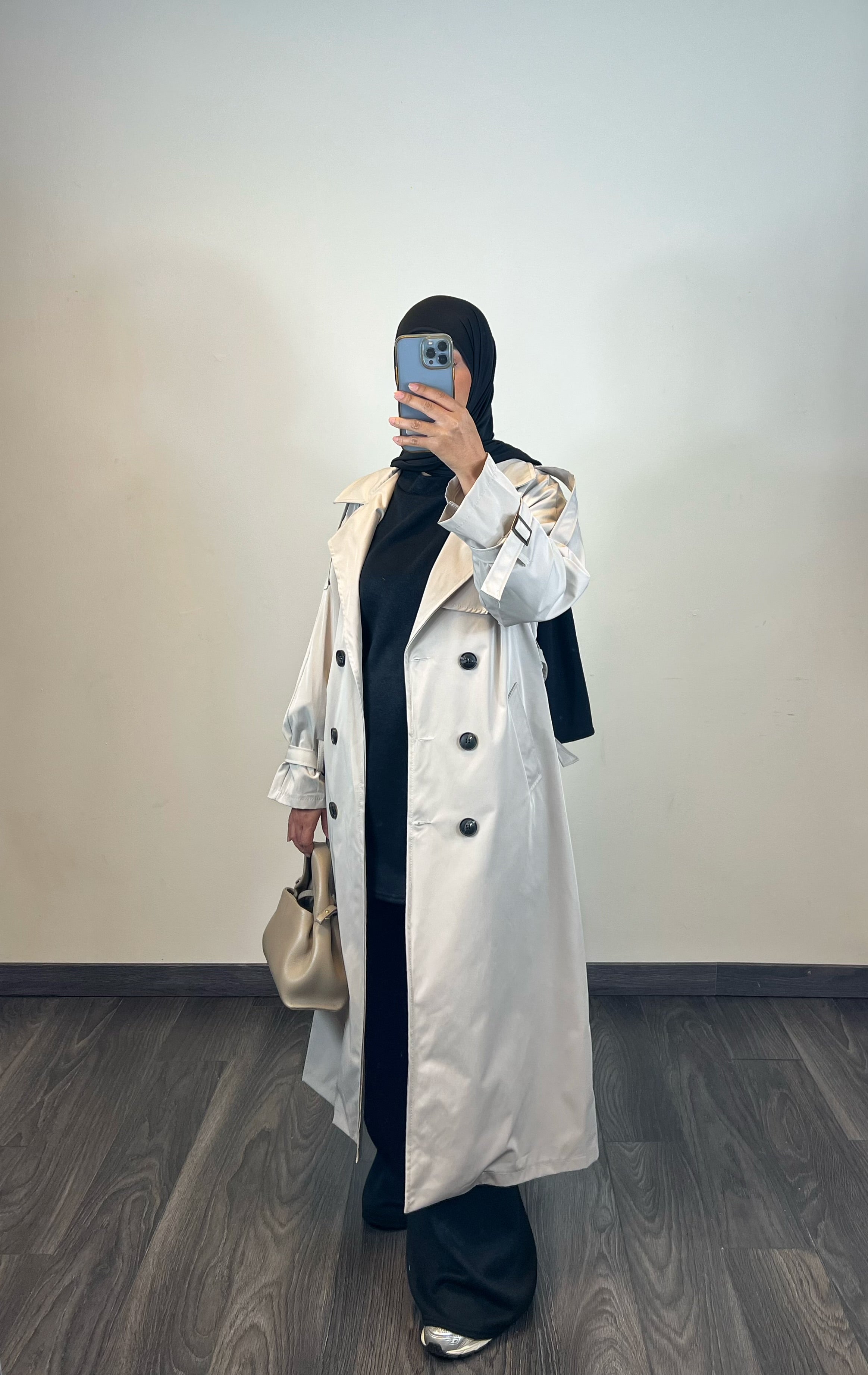 Manteau trench, couleur beige