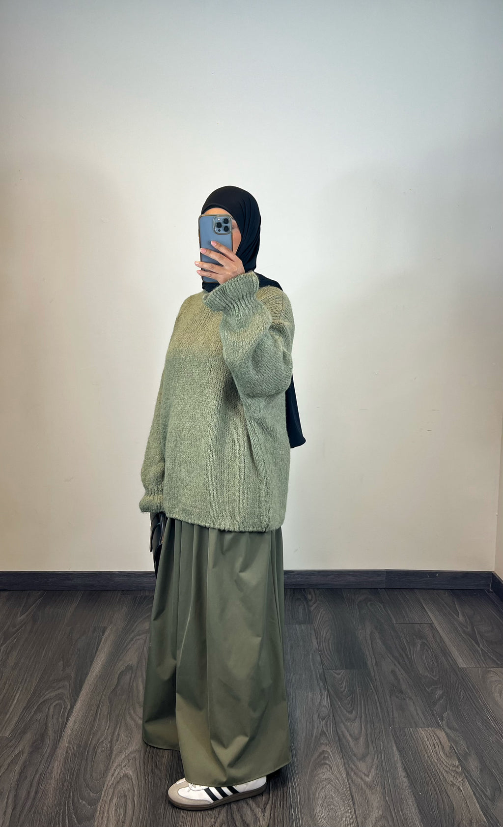 Pull oversize, couleur olive