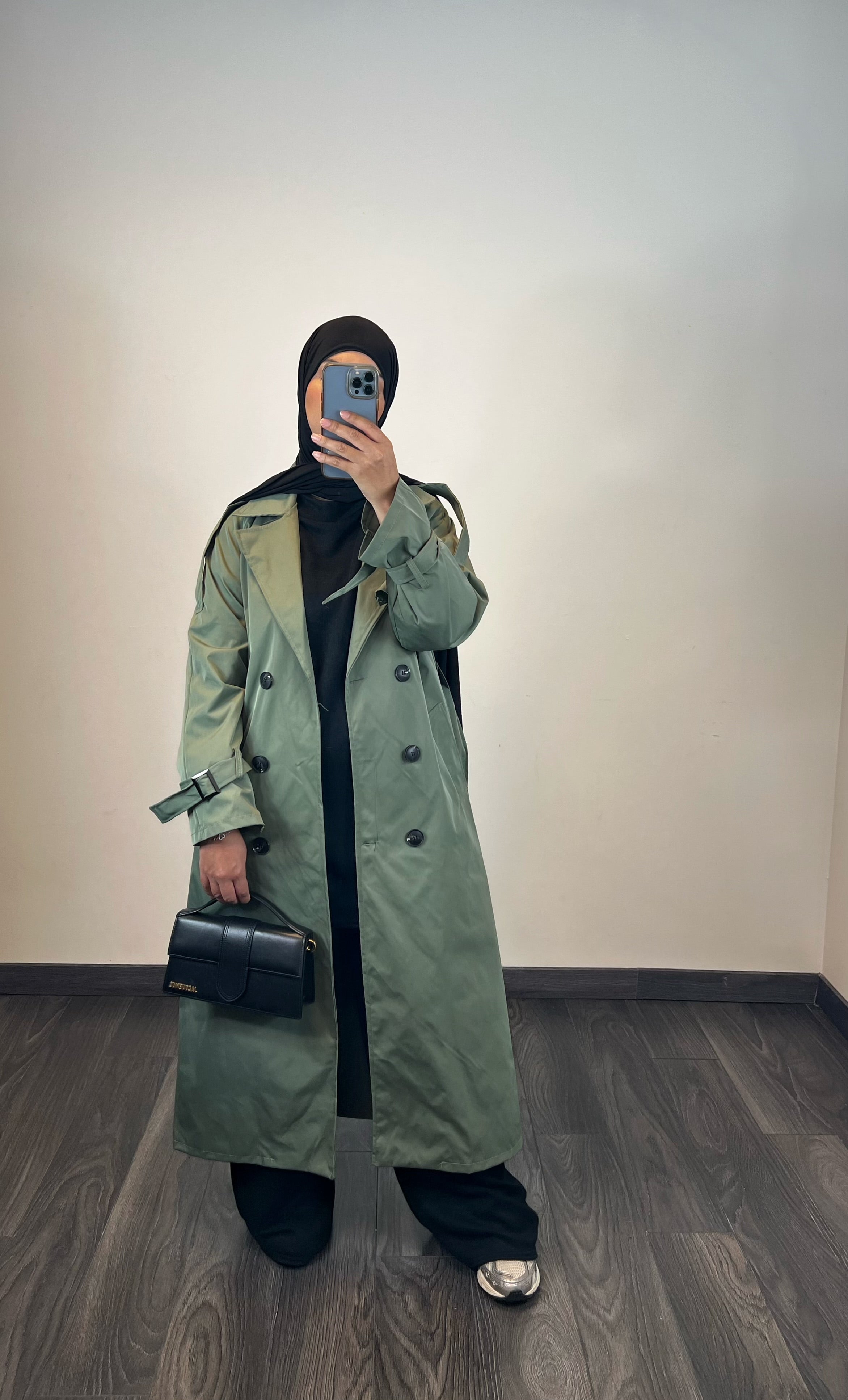 Manteau trench, couleur kaki