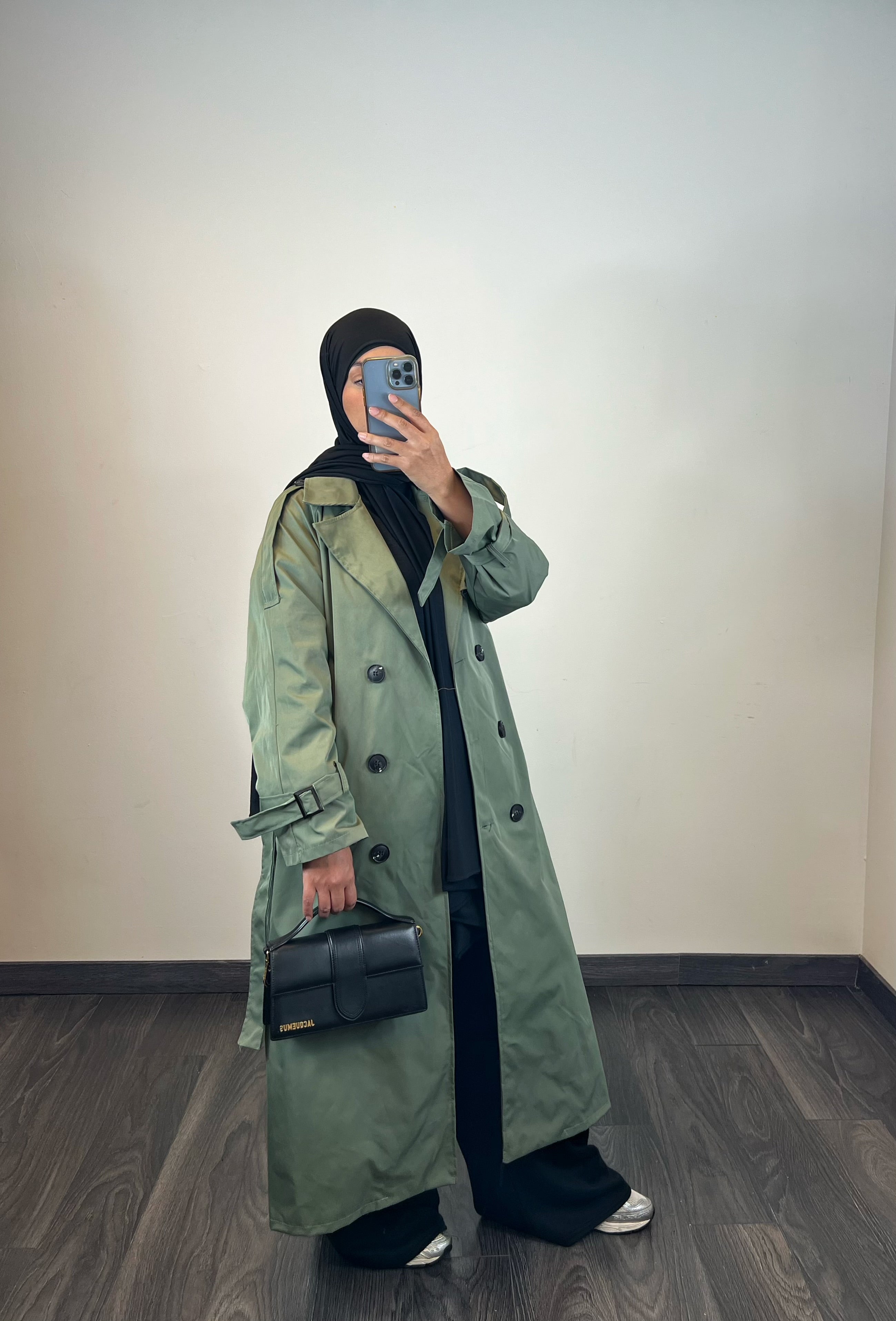Manteau trench, couleur kaki