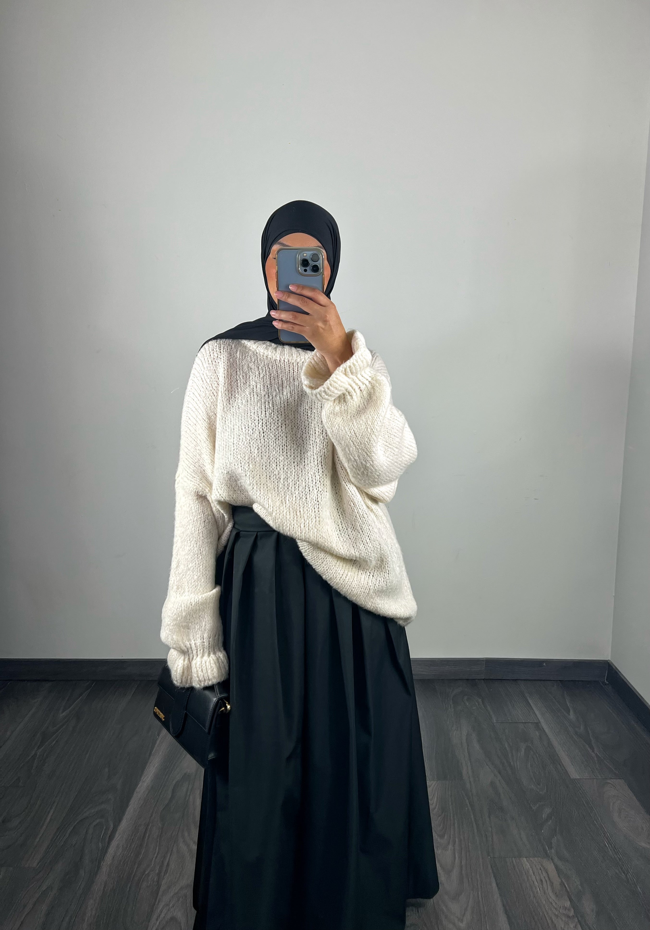 Jupe tissu trench, couleur noir