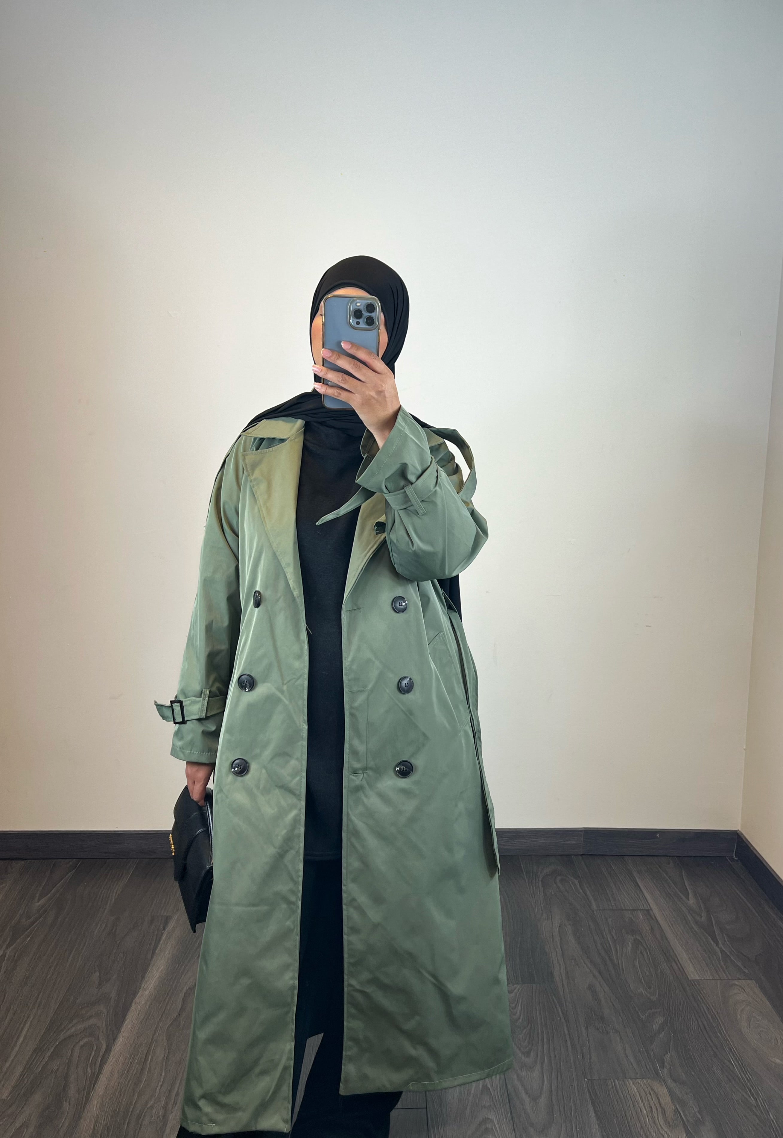 Manteau trench, couleur kaki