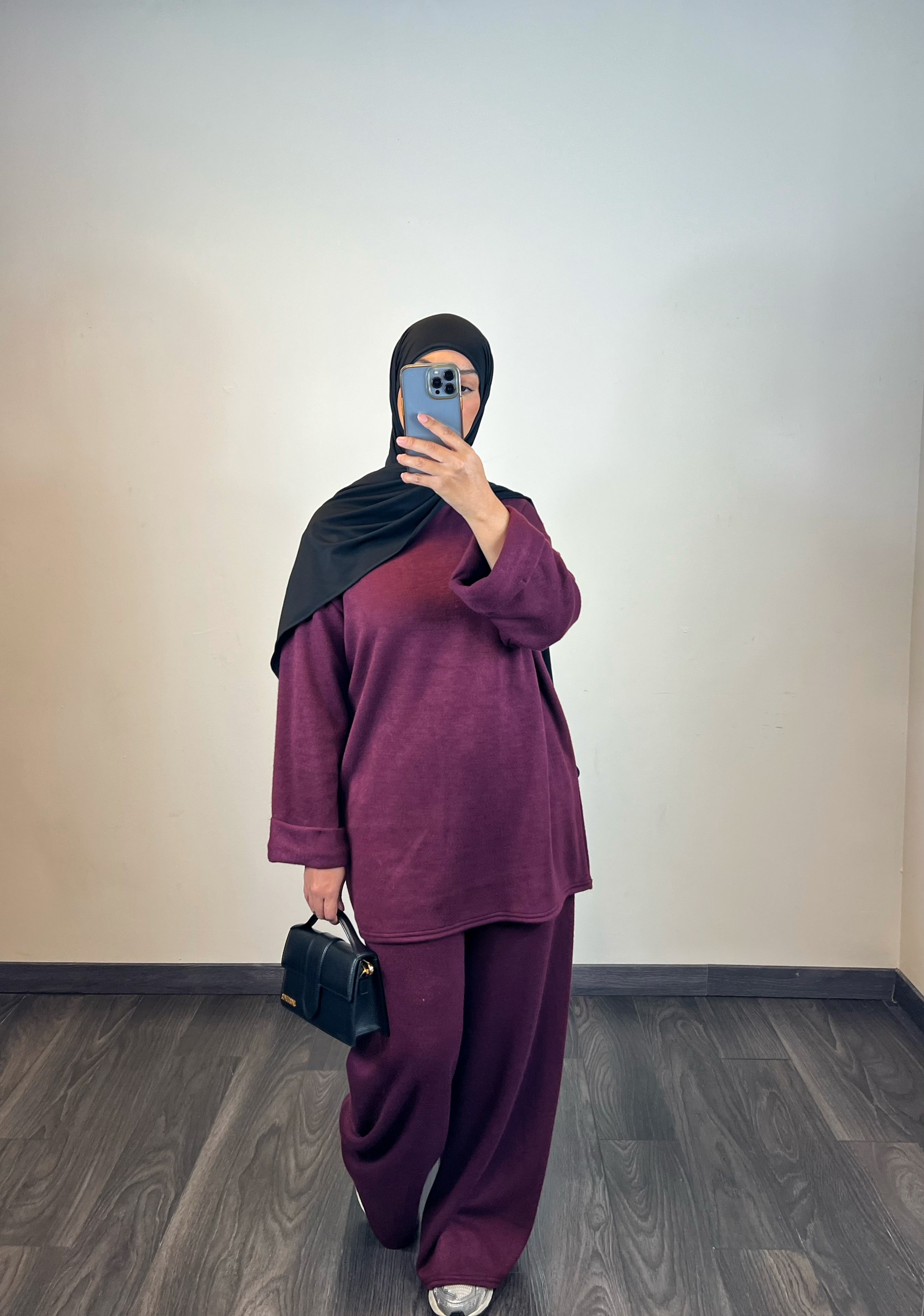 Ensemble doux, couleur Bordeau