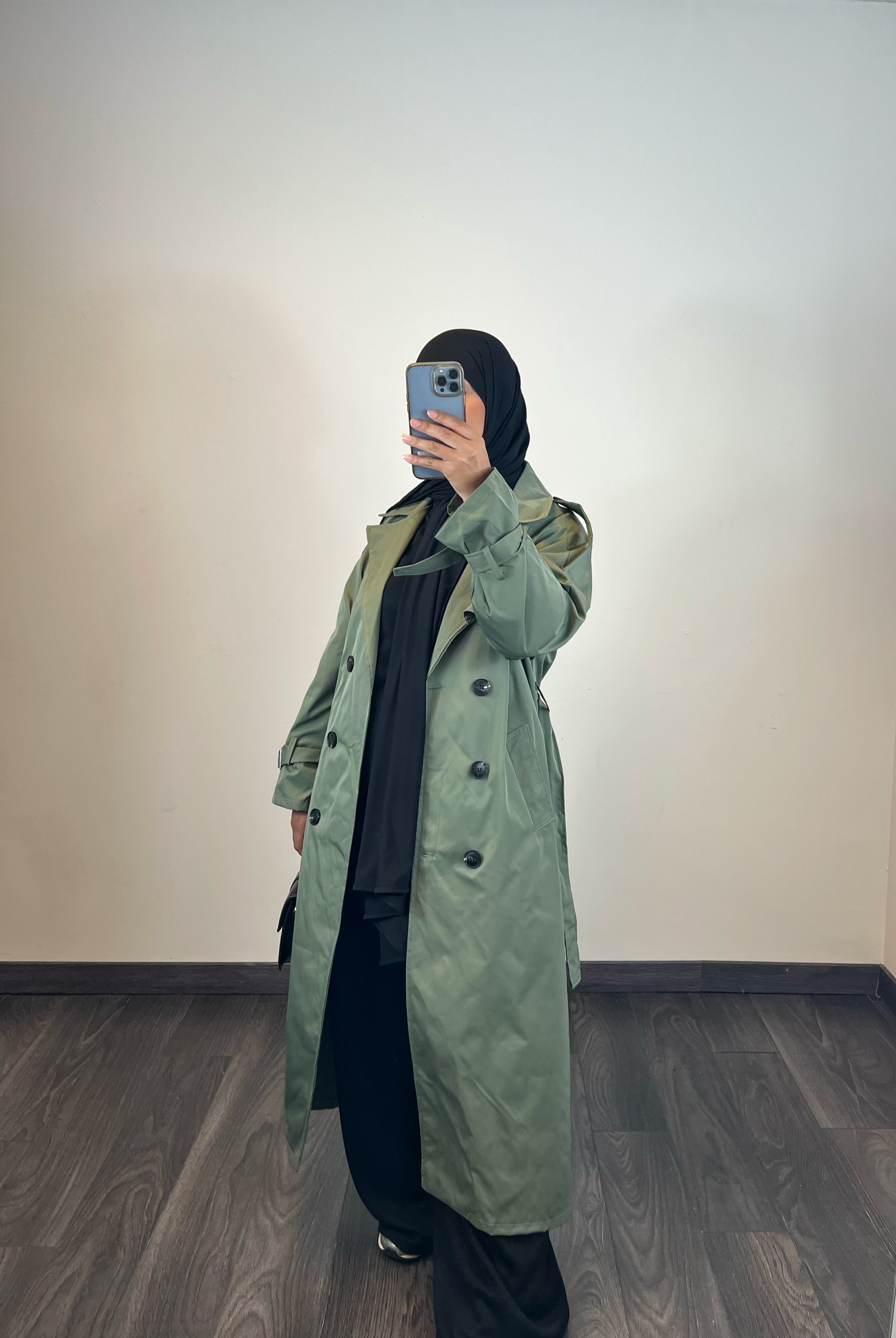 Manteau trench, couleur kaki